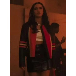Asha Banks My Fault London 2025 Cafe Racer Leather Jacket